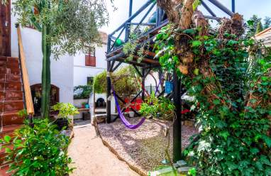 Zona de hamacas relájate, échate una siesta o conversa